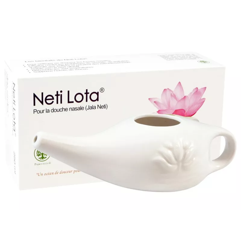 Lota nasal o Neti pot de porcellana
