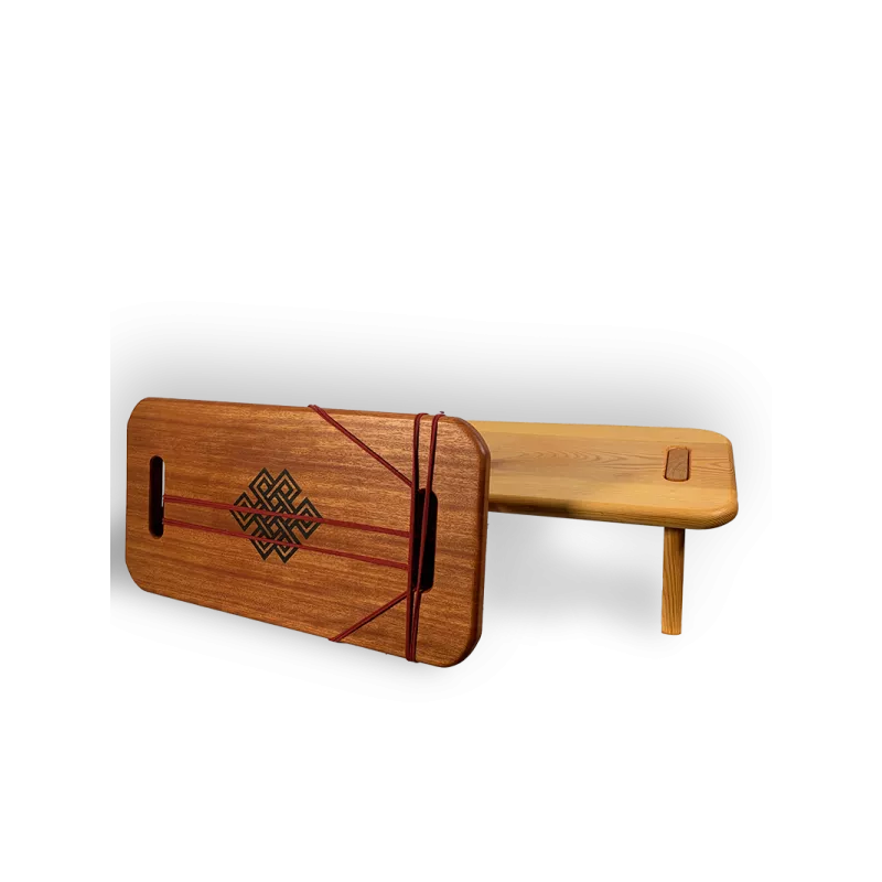 Banqueta de meditació de fusta